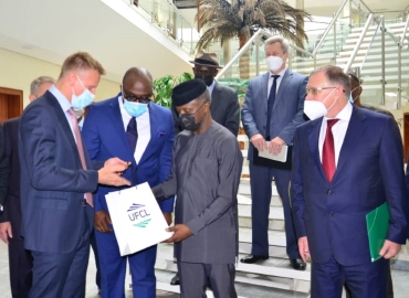 UFCL rencontre le Vice-Président lors de la visite d&#039;une délégation russe au Nigéria